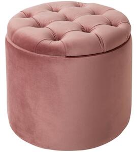Moebel Living Régi rózsaszín bársony szék Pinot 50 cm