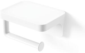 Fehér öntapadós újrahasznosított műanyag WC-papír tartó Flex Adhesive – Umbra