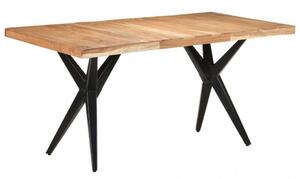 VidaXL tömör akácfa étkezőasztal 160 x 80 x 76 cm