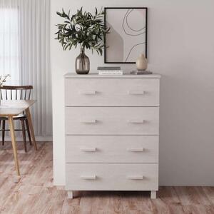 VidaXL HAMAR fehér tömör fenyőfa tálalószekrény 79 x 40 x 103,5 cm