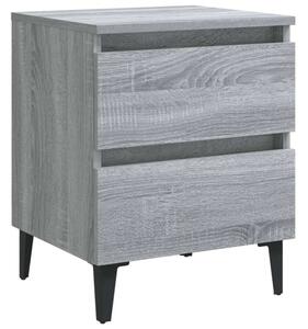 VidaXL Éjjeliszekrény Szett - 2 db - Szürke Sonoma - 40x35x50 cm