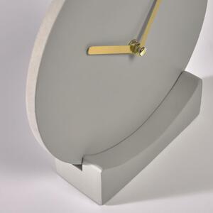 Kave Home Tahiel 19,9 cm-es kerek beton asztali óra