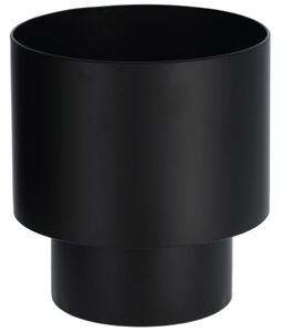 Fekete fém ültetőtartó LaForma Mash Ø 28 cm