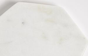 Fehér márvány négy darabos Kave Home Claria poháralátét készlet