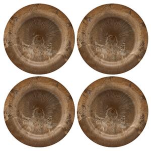 House Doctor Négy darab barna Serveur tányér készlet ⌀ 24,4 cm