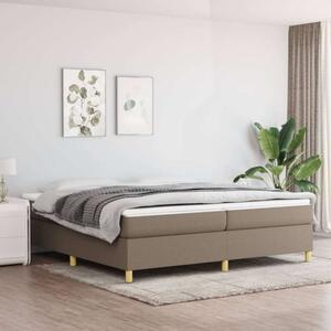 VidaXL tópszínű szövet rugós ágykeret 200x200 cm