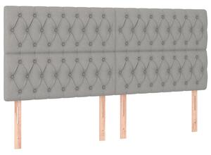 VidaXL Ágytámlá - Szövet - LED - 180x7x118/128cm