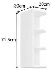 Sarok felső szekrény Split 30 G Zak 72 (Fehér). 809508