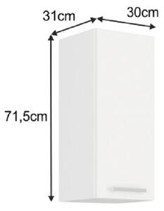 Felső szekrény Split 30 G 72 1F (Fehér). 809509