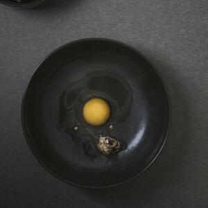 Sötétbarna szürke porcelán desszert tányér MENU NEW NORM 13,5 cm