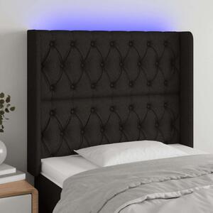 VidaXL LED-es Fejtámla - Fekete Szövet - 93x16x118/128cm