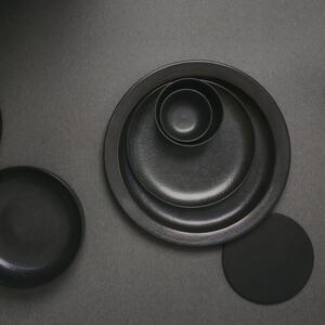Sötétbarna szürke porcelán desszert tányér MENU NEW NORM 13,5 cm