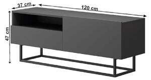 Tv asztal/Szekrény Spring Ertvsz 120 (Grafit) . 809542