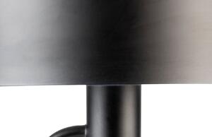 White Label Fekete fém állólámpa WLL LANDON 135 cm