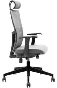 DMQ Tuson világosszürke szövet irodai szék