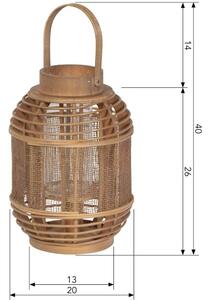 Hoorns Természetes bambusz lámpa Stonga