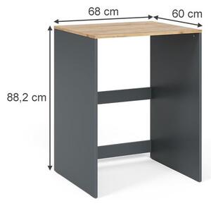 Vicco Viktor mosógép fölé való bútor – antracit / arany tölgy, 68 × 88,2 × 60 cm