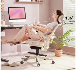 MUSSO E80 ergonomikus forgószék dinamikus deréktámasszal és lábtartóval, rózsaszín