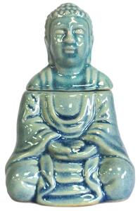 Ülő Buddha aromalámpa - kék