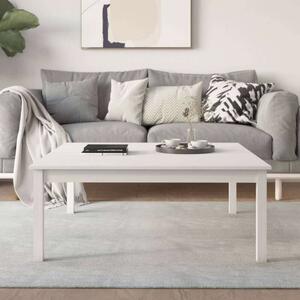 VidaXL fehér tömör fenyőfa dohányzóasztal 100 x 100 x 40 cm