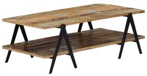 VidaXL Dohányzóasztal - Újrahasznosított Fa - 115x60x40 cm
