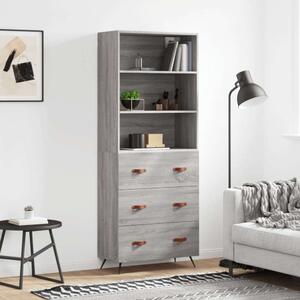 VidaXL szürke sonoma szerelt fa magasszekrény 69,5 x 34 x 180 cm