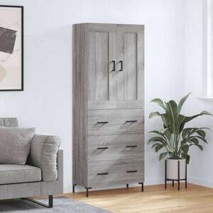 VidaXL szürke sonoma szerelt fa magasszekrény 69,5 x 34 x 180 cm