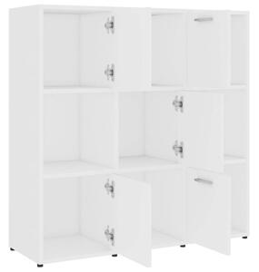 VidaXL Fehér Könyvespolc - 9 Rekesz - 90x30x90 cm