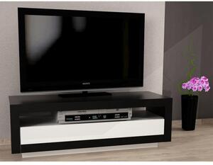 TV asztal/szekrény Ambleside (fekete + fehér). 794413