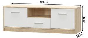 TV asztal/szekrény Thornham 2D1S (fehér). 1006301
