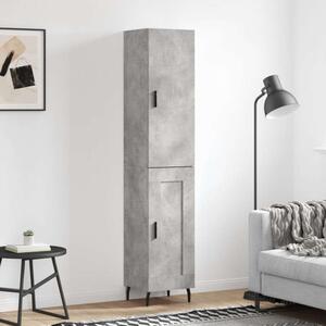 VidaXL betonszürke szerelt fa magasszekrény 34,5x34x180 cm