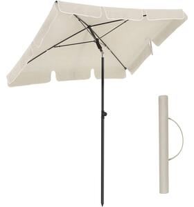 SONGMICS napernyő 200 x 125 cm, UV-védelem UPF 50+ -ig, kerti esernyő, összecsukható