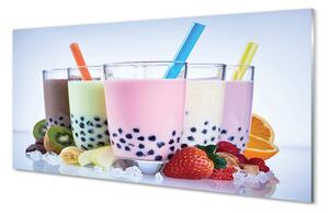 Üvegképek Milk shake gyümölcs 100x50cm