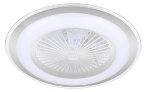 Ventilátoros távirányítós mennyezeti LED lámpa 48W Milagro Zonda Silver 3000-6000K (ML8503)