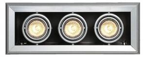 AIXLIGHT MOD 3 GU10 süllyesztett lámpa ezüstszürke 230V GU10 3x50W
