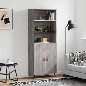 VidaXL szürke sonoma szerelt fa magasszekrény 69,5 x 34 x 180 cm