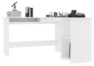 VidaXL fehér forgácslap L-alakú sarok-íróasztal 120 x 140 x 75 cm