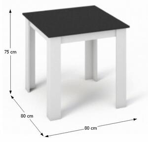 Étkezőasztal Kraz (négyzet) (4 fő részére) (fehér + fekete). 794794