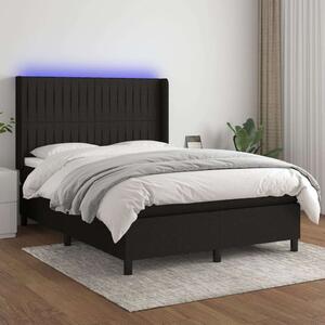 VidaXL - LED-es Ágy - Rugós - 140x190 cm