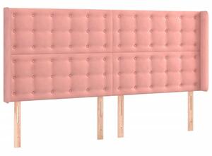 VidaXL Bársony Fejtámla - Rózsaszín - 203cm