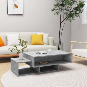 VidaXL Modern Dohányzóasztal - Betonszürke - 105x55x32 cm