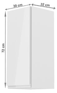 Felső konyhaszekrény G30 Aurellia (fehér + fényes fehér) (B). 1015728