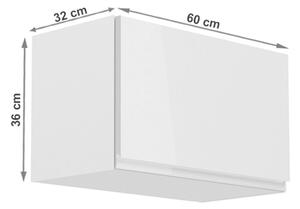 Felső konyhaszekrény G60KN Aurellia (fehér + fényes fehér). 1015738