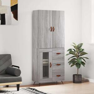 VidaXL szürke sonoma szerelt fa magasszekrény 69,5 x 34 x 180 cm