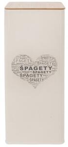 Orion Szív fém spagetti doboz , 11,5 x 11,5x 28,5 cm