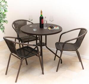 Kerek bistro asztal Ø 80 cm barna