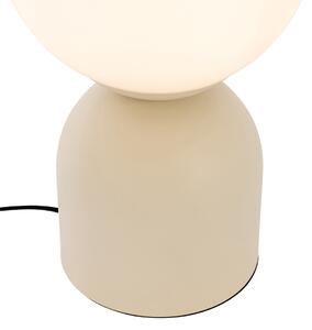 Hotel elegáns asztali lámpa bézs opálüveggel - Pallon Trend