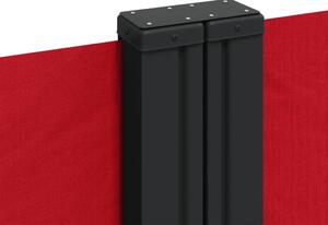 VidaXL piros behúzható oldalsó napellenző 160 x 600 cm
