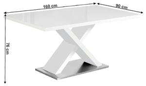 Étkezőasztal 160 cm Farni (fehér). 1015955