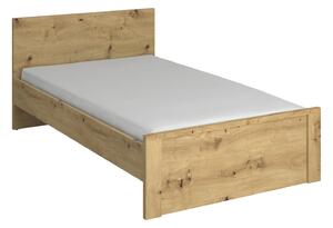 Franciaágy 120 cm Andra (artisan tölgy) (matrac és ágyrács nélkül)